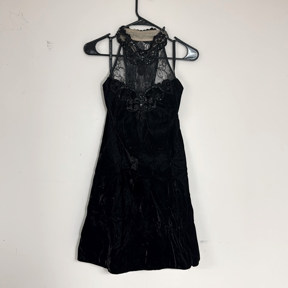 scott mcclintock petites dress velvet.